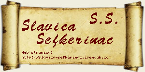Slavica Sefkerinac vizit kartica